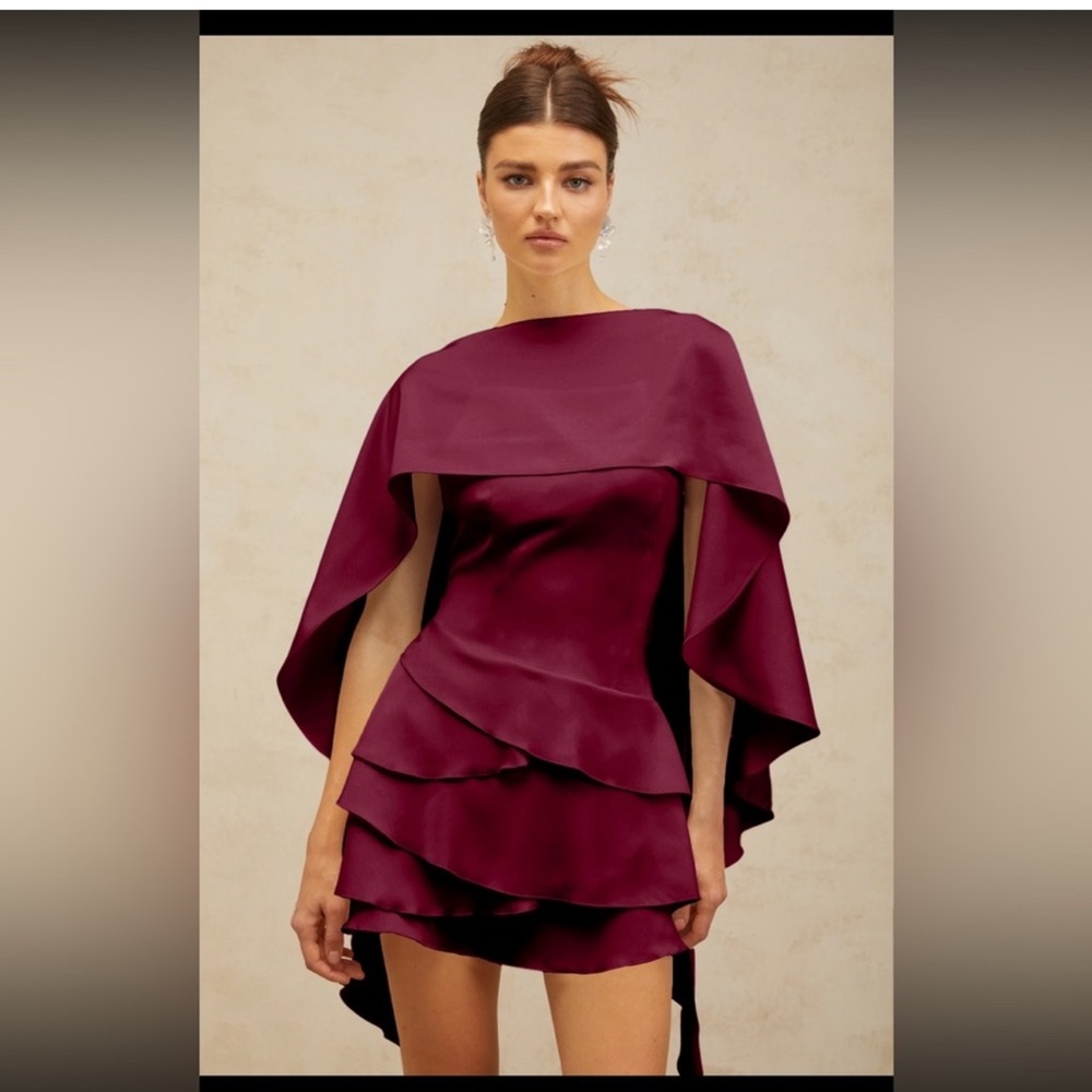 Miss Rosier Mini Dress with Shawl